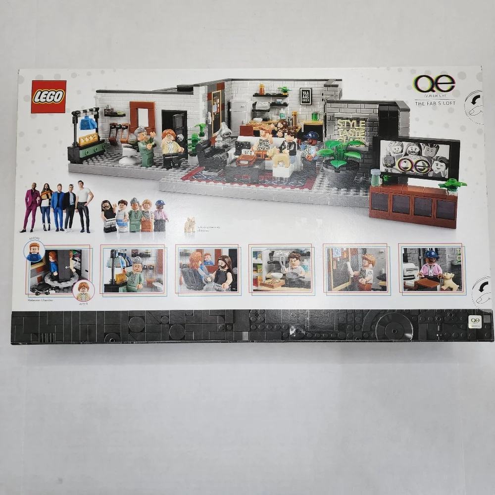 Retired Queer Eye Lego- The Fab 5 Loft 10291 Building Kit